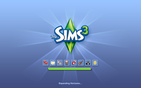 The Sims 3のタイトル画面