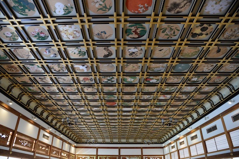 永平寺の一室の天井